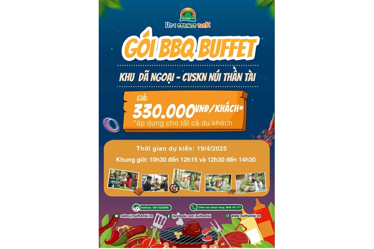 BBQ BUFFET- NƯỚNG GIỮA LÒNG THIÊN NHIÊN