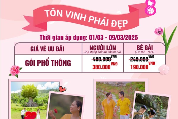 ƯU ĐÃI ĐẶC BIỆT 8/3: HAPPY WOMEN'S DAY - TÔN VINH PHÁI ĐẸP