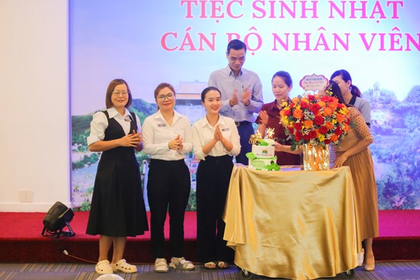 KHU DU LỊCH CVSKN NÚI THẦN TÀI TỔ CHỨC SINH NHẬT ẤM ÁP CHO CBNV QUÝ I & II 